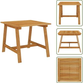 vidaXL The Living Store Tavolo da Pranzo da Giardino 88x88x74 cm in Massello di Acacia - Tavolo in legno