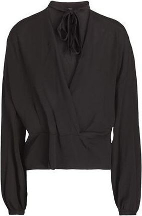 8 by YOOX VISCOSE V-NECK BLOUSE