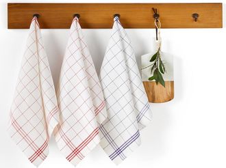 La Redoute Interieurs Set van 3 theedoeken in half katoen/linnen Colas