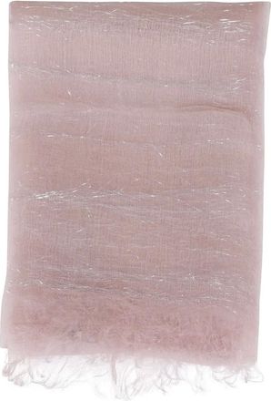 Faliero Sarti Sciarpa con dettaglio lam&eacute; - Rosa