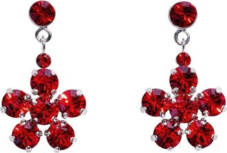Simone Rocha Bow Ribbon Drip Earrings - female - Simone Rocha - Earrings - Red - ONE SIZE - Accessories