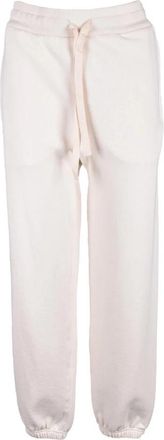 Jil Sander Katoenen Casual Broek - Dames - Sweatpants - Beige - L - Katoen - Broeken