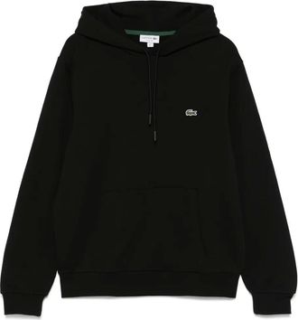 Lacoste Felpa con logo e cappuccio - Nero