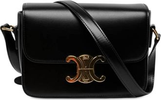 Celine Pre-owned Celine Teen Shiny Calfskin Triomphe Crossbody Ladies FEJ76OVJLU9853VF