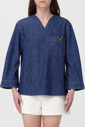 Valentino Blusa Valentino in denim di cotone