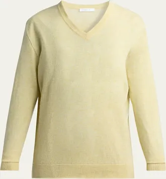 The Row Nian Cashmere V-Neck Sweater