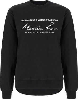 Martine Rose Sweatshirt met sloganprint - Heren - Sweatshirts - Zwart - M - Katoen - Hoodies & sweatvesten