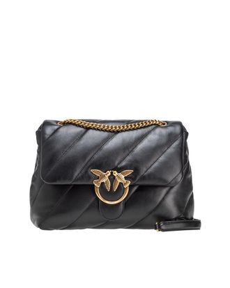 Pinko Big Love Puff Quilted Leather Shoulder Bag