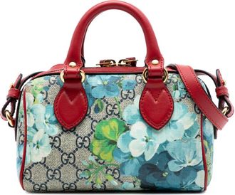 Gucci Pre-owned Gucci Mini GG Supreme Blooms Boston Bag Ladies AZUMBSOFVW906PCJ