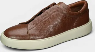 Officine Creative Mens Slouch Elastic Slip On Sneaker In Tan