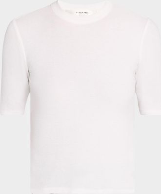 Frame Denim Ribbed Crewneck Tee