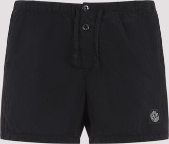 Stone Island Black Polyamide Shorts