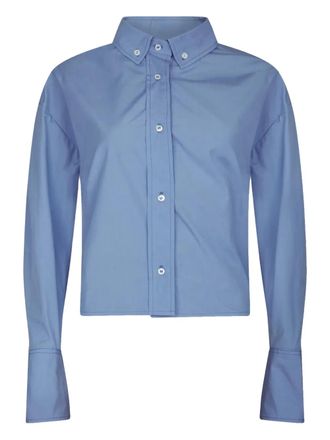 LouLou Pulau long-sleeved button-up shirt - women - Cotton - M - Blue