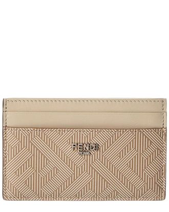 Fendi Fendi Shadow Leather Card Holder