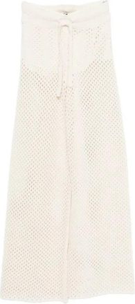 Golden Goose Peggie Knit Pant - Dames - Wijde Broeken - Wit - S - Broeken