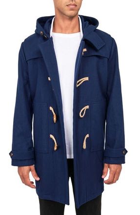 ConStruct Solid Wool Toggle Coat in Navy at Nordstrom, Size X-Large