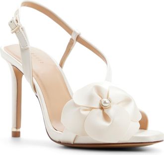 Ted Baker Violet Floral Slingback Sandal in White/bone at Nordstrom Rack, Size 8.5