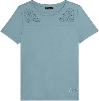 Freddy T-shirt in Jersey con Ricami Floreali