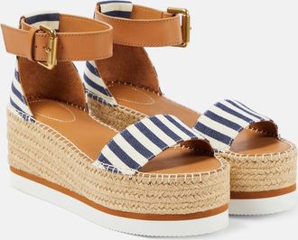 See By Chloé Glyn striped espadrille wedges