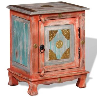 Berkfield Home Nightstand Solid Mango Wood Orange