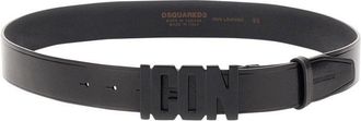 Dsquared2 Icon Plaque Buckle Belt