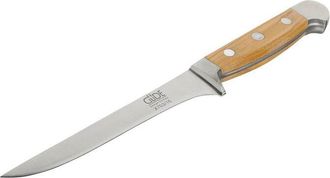 Gude G&uuml;de Solingen-cuchillo De Deshuesar Forjado, 16 Cm, Madera, Alpha-olive-doble Virola, Hecho A Mano En Alemania, Chrome Steel, Marr&oacute;n