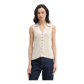Mos Mosh MOS Mosh, Truien & Vesten, Dames, Beige, XS, Marisol Gebreid Vest