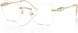 Swarovski Sk 1014 Optical Frame - unisex - Brillen - Geel - 55 MM - Accessoires