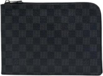 Louis Vuitton Pre-owned Pochette Jour PM - Heren - Vintage Clutch - Grijs - ONE Size - Vintage