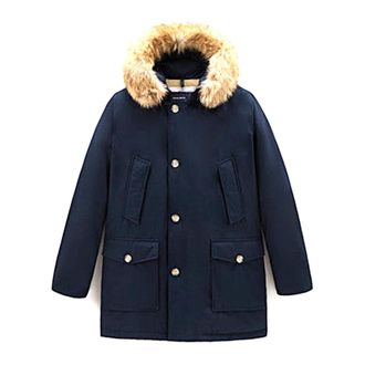 Woolrich Parkas, male, Blue, Size: XL Parka