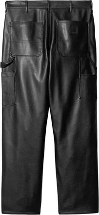 Carhartt Work in Progress Eco-leren Single Knee Broek Zwart - Heren - Straight fit broeken - Zwart - XS - Leer - Broeken