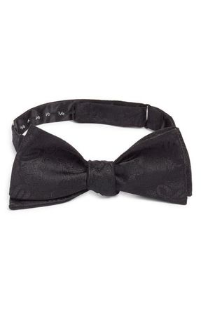 Clifton Wilson Paisley Silk Bow Tie in Black at Nordstrom