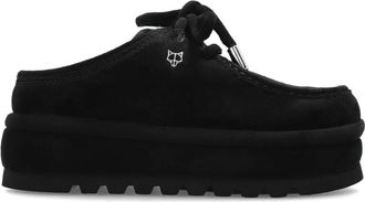 Naked Wolfe Blizzard Su&egrave;de Platform Schoenen - Dames - Slip ons - Zwart - 40 EU - Su&egrave;de - Schoenen