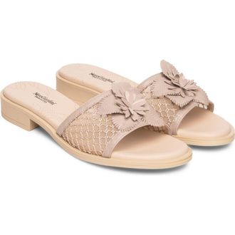 Nero Giardini Floral Slide Sandal in Rose at Nordstrom, Size 10Us