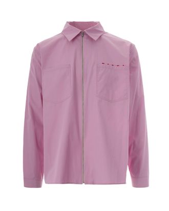 Marni Pink Zip-Up Shirt