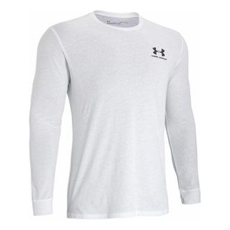 Under Armour Sportstyle Left Chest Long Sleeve T-shirt White 1329585-100