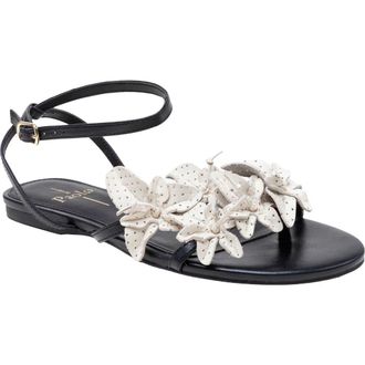Linea Paolo Lucia Ankle Strap Sandal in Black/Ivory at Nordstrom Rack, Size 7.5