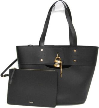 Chlo&eacute; Pre-owned Tote Bags, female, Black, Size: ONE SIZE Pre-owned Leather Shoulder Bag