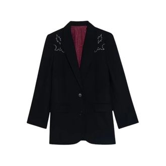 Zadig&Voltaire Blazers, female, Black, XS, Viva Strass Star Blazer