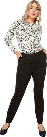 M&Co Womens Ponte Slim Leg Trousers - Womens Black