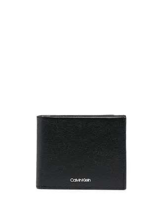 Calvin Klein Leren portemonnee - Zwart