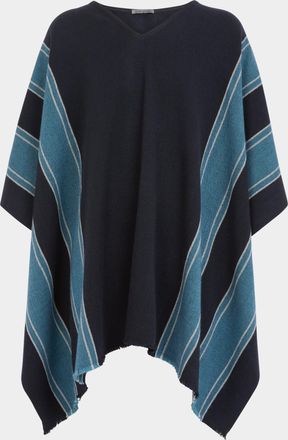 Denis Colomb Cashmere Asymmetric Poncho One Size