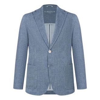Circolo 1901 Cn5245 Piquet Blazer - male - Circolo 1901 - Blazers - Blue - 2XL - Jackets