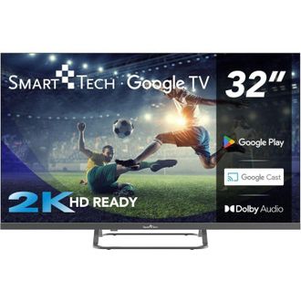 No Brand Smart Tech 32HV02V Smart TV 32 Pollici HD Ready Display LED Sistema Vidaa DVBT2/C/S2 Classe E Wi-Fi colore Nero