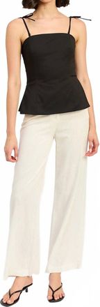 En Saison Clarisse Sleeveless Top In Black