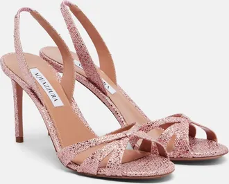 Aquazzura Tati canvas slingback sandals