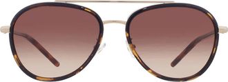 Tory Burch Brown Gradient Pilot Ladies Sunglasses TY6089 330413 57