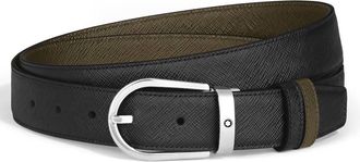 Montblanc Horseshoe 30 mm Reversible Belt in Sartorial Leather