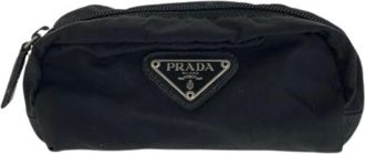 Prada Pre-owned Bags, female, Black, Size: ONE SIZE Pre-owned Nylon Bag