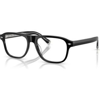 Brunello Cucinelli 55mm Rectangle optical glasses in Black at Nordstrom